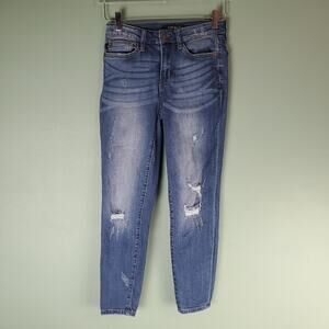 Judy Blue Womens Relaxed Fit Distressed Jeans Size 27 JB8271dk